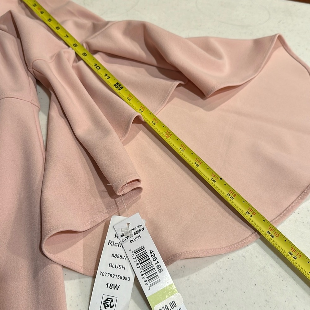 R&M Richards • Blush Cold Shoulder Ruffle Dress • Sz 18W • NWT! - Picture 11 of 11